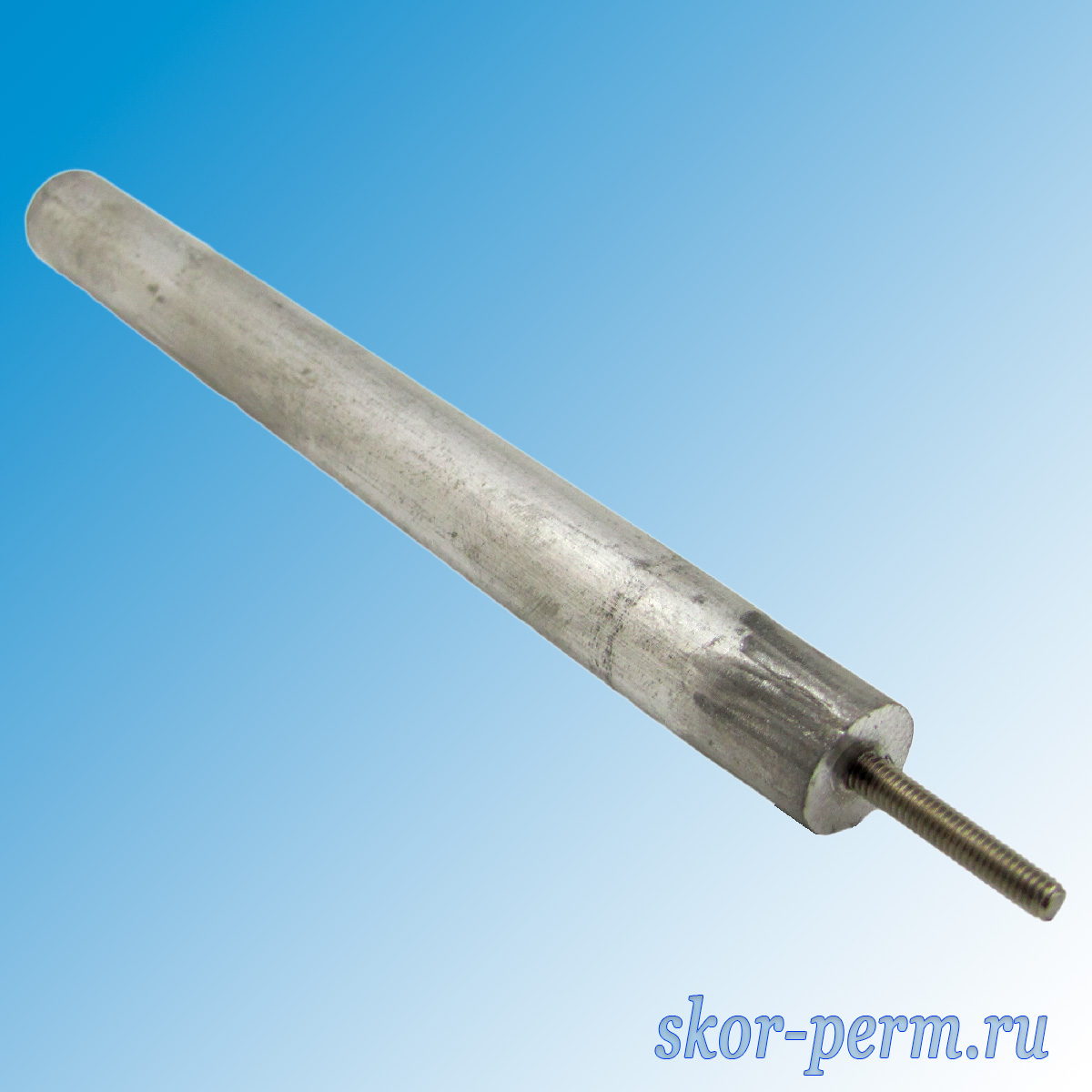 Анод магниевый Mg 140 мм, D16 мм, М4х20 мм Анод магниевый Mg L140 D16 М4х20 мм
