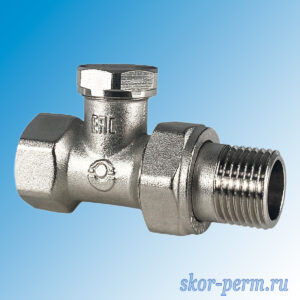 Клапан для радиатора прямой 15 (1/2") VALFEX настроечный Клапан для радиатора прямой 15 (1/2″) VALFEX настроечный
