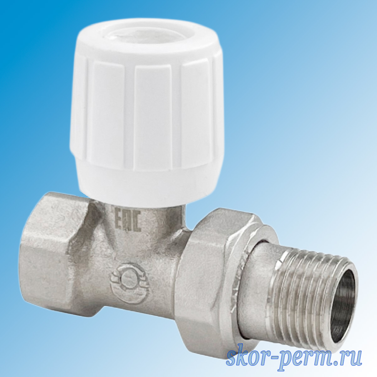 Клапан для радиатора прямой 15 (1/2") VALFEX ручной Клапан для радиатора VALFEX ручной прямой