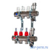 Коллекторная группа VALTEC 594 ЕMHX, D=1", 3 выхода 3/4" Коллекторная группа VALTEC 594 EMHX 3 выхода
