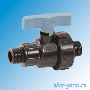 Кран шаровой ПНД НР/НР (1/2"-1/2") Кран шаровой ПНД НР/НР (1/2″-1/2″)