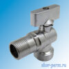 Кран шаровой бытовой STI 1/2"х3/4" угловой