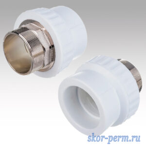 Муфта комбинированная НР 32х1 1/4" PPR Муфта комбинированная НР 32х1 1/4″ PPR