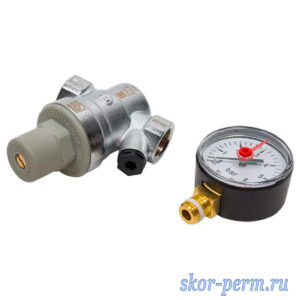 Редуктор давления 1/2″ STI (1,0 — 6,0 бар) с манометром