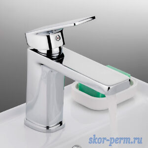 Смеситель FRAP F1046 для раковины, 35к, гайка, хром