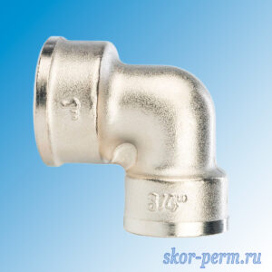Угольник переходной никелированный внутренняя резьба 20х25 (3/2″х1″)